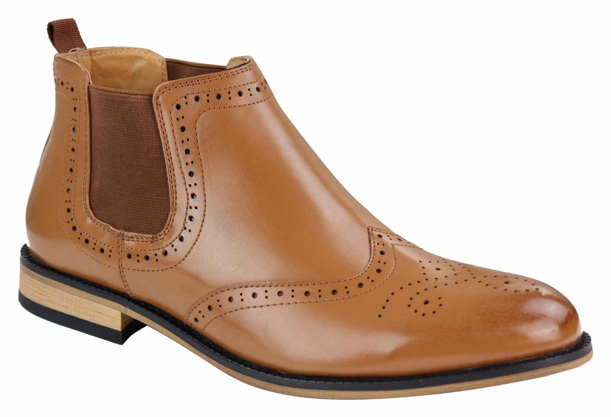 Herr Slip-On Brogue-stövlar