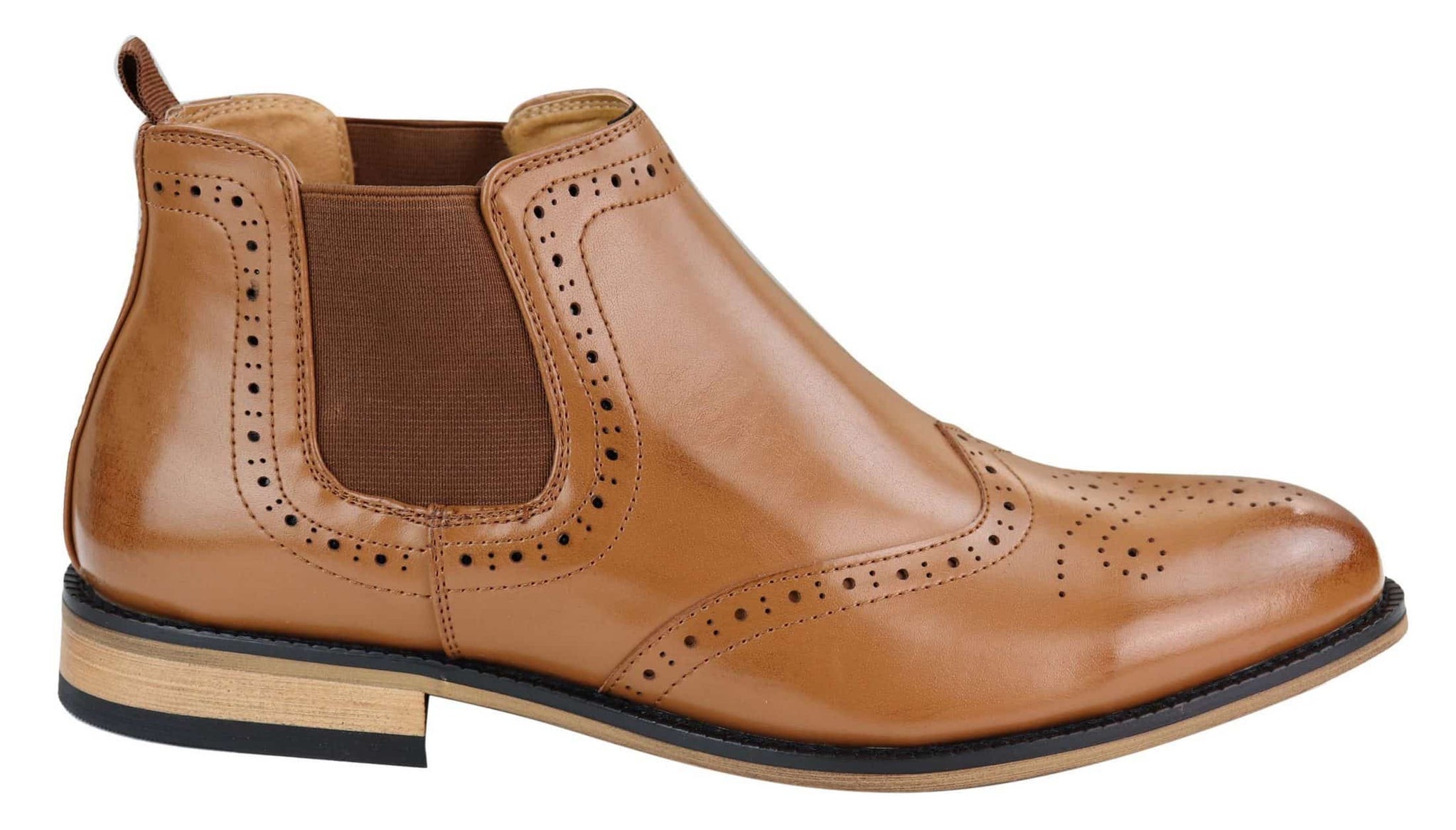 Herr Slip-On Brogue-stövlar