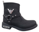 Herr Cowboy Motorcykel Ridstövlar Nubuck PU Läder