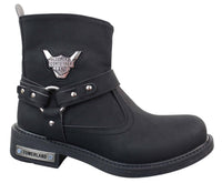 Herr Cowboy Motorcykel Ridstövlar Nubuck PU Läder