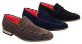 Fiorello 1807 - Herrskor i mocka med konstläder, klassiska loafers i italiensk design