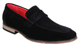 Fiorello 1807 - Herrskor i mocka med konstläder, klassiska loafers i italiensk design