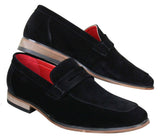 Fiorello 1807 - Herrskor i mocka med konstläder, klassiska loafers i italiensk design