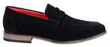Fiorello 1807 - Herrskor i mocka med konstläder, klassiska loafers i italiensk design