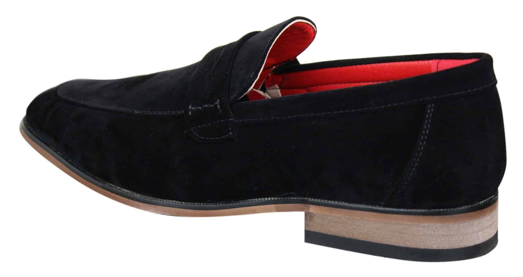Fiorello 1807 - Herrskor i mocka med konstläder, klassiska loafers i italiensk design