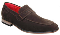 Fiorello 1807 - Herrskor i mocka med konstläder, klassiska loafers i italiensk design