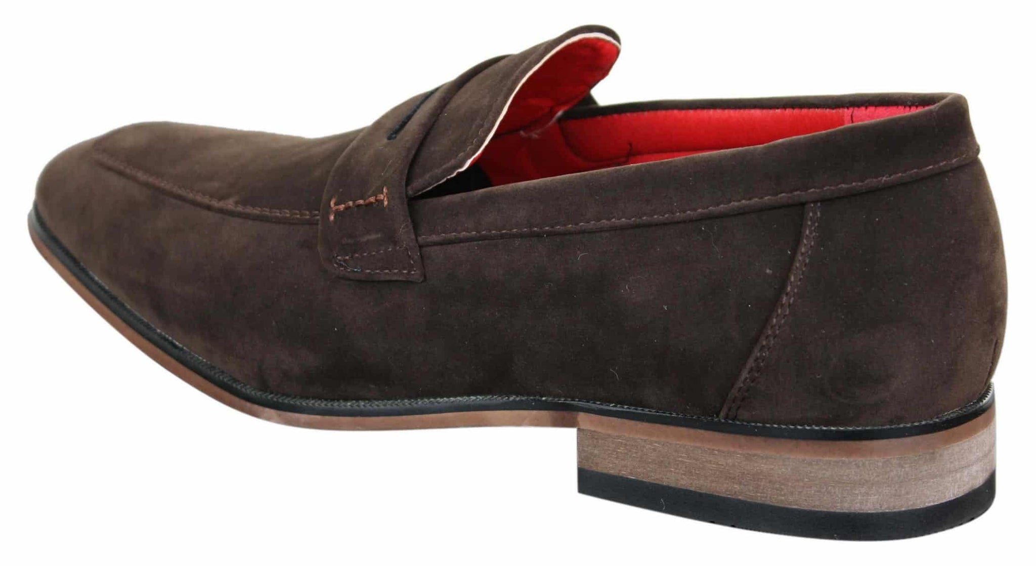 Fiorello 1807 - Herrskor i mocka med konstläder, klassiska loafers i italiensk design