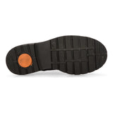 Herr Svarta Läder Motorcykelstövlar Western Rock Punk Snörade Ankelstövlar Militär