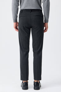 Herrset med antracitgrå mjuk jersey, elegant och casual kavaj och byxor