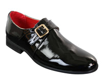 Fiorello 2322 - Herrskor med lackspänne och glansiga slip-on-skor, elegant och casual, formell, italiensk design