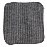 281 - Herrslips med näsduk i grå fiskbensmönster i tweed i ull, 5 cm