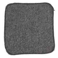 281 - Herrslips med näsduk i grå fiskbensmönster i tweed i ull, 5 cm