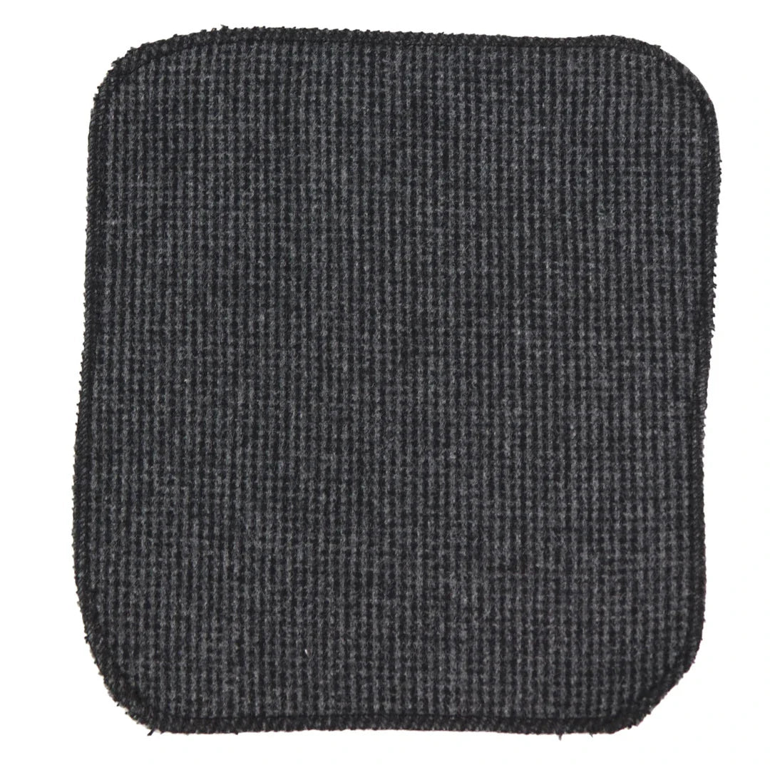 281 - Herrslips i antracitgrå fiskbensmönstrad tweed i ull och näsduk, 5 cm