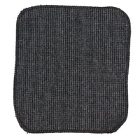 281 - Herrslips i antracitgrå fiskbensmönstrad tweed i ull och näsduk, 5 cm