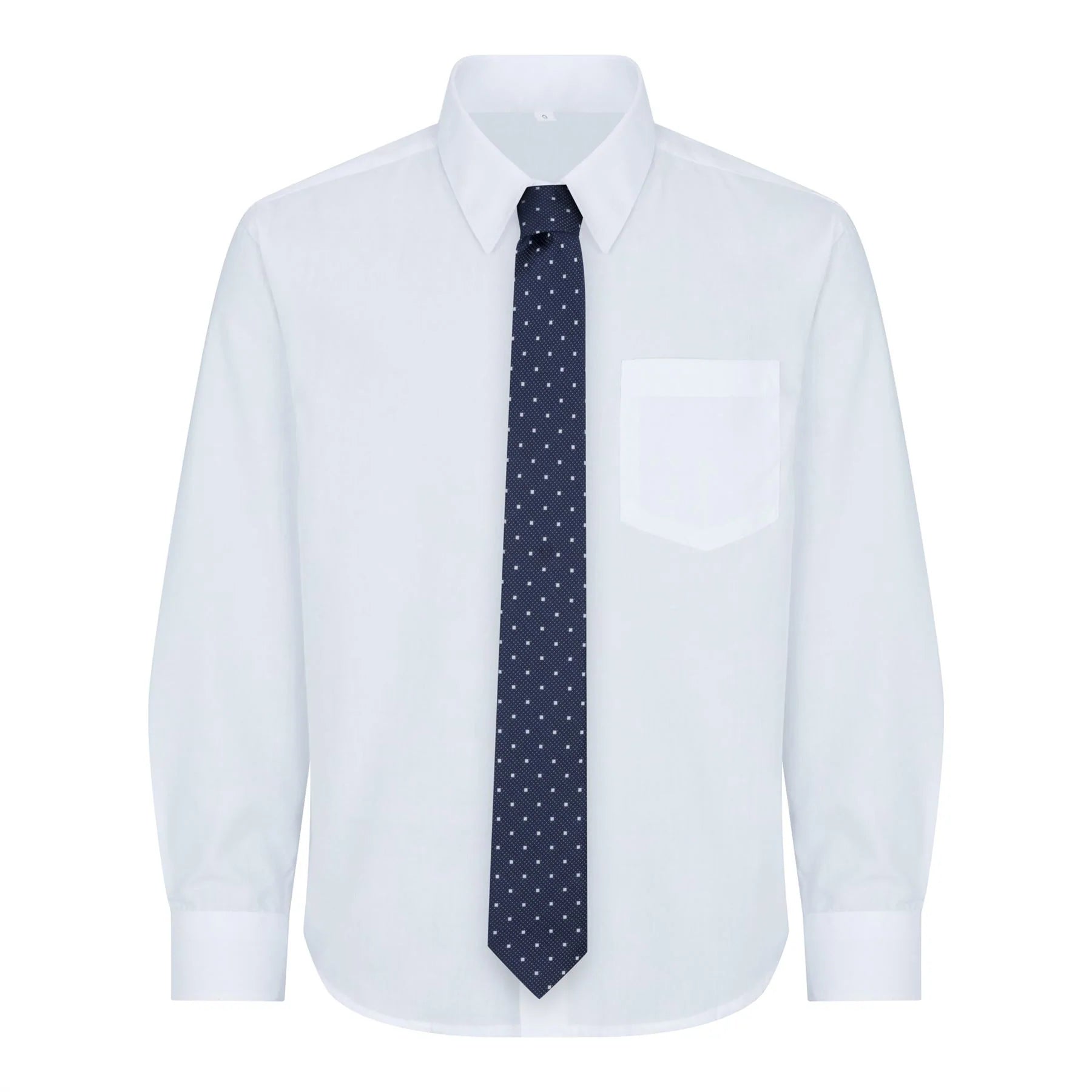 Pojkar Marinblå 5-delad kostym Kavaj Väst Skjortknytning Byxor Bröllopsfest