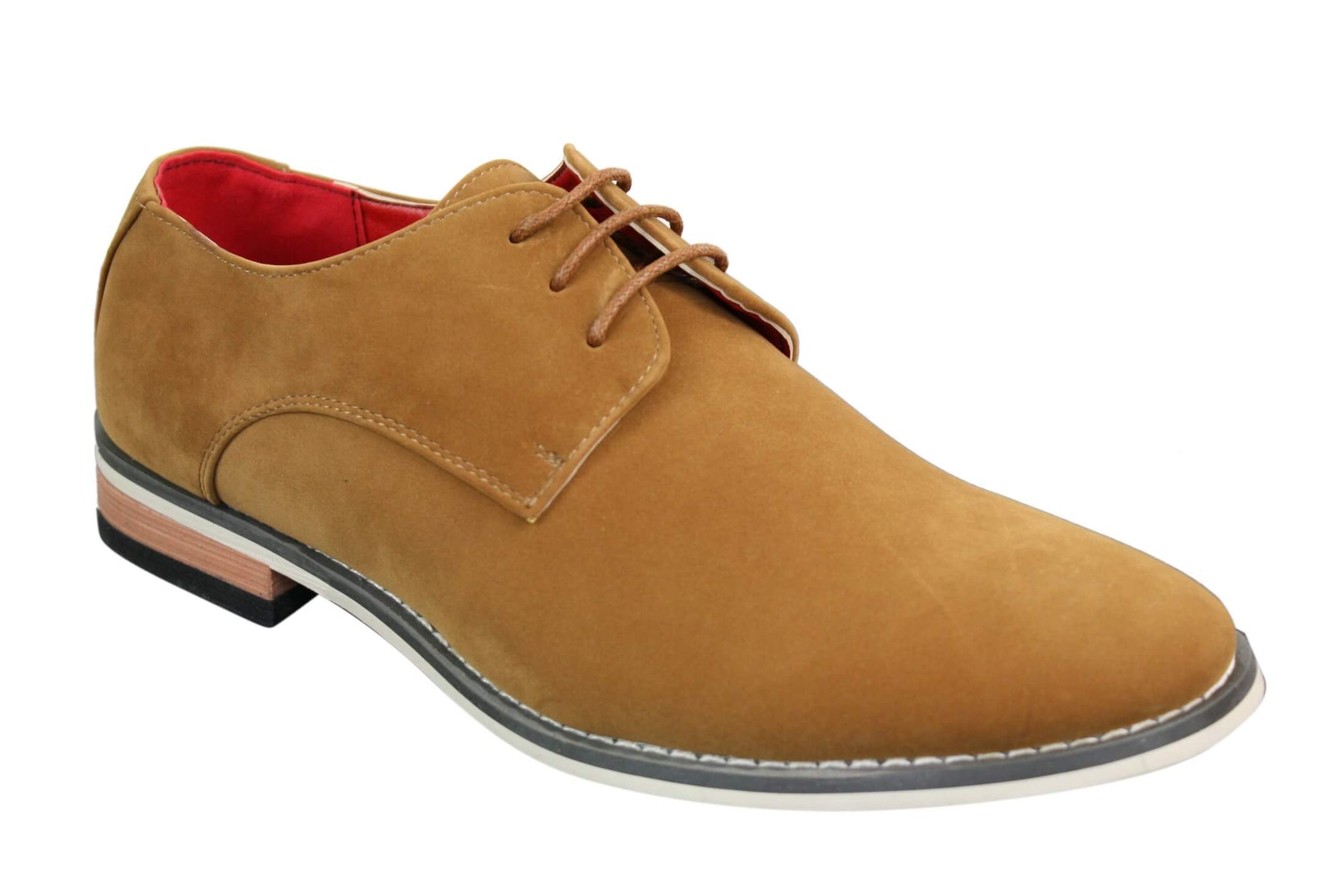 Fiorello 601 Herr Mocka Eleganta Oxfordskor Med Snörning Brun Svart Blå