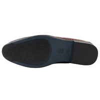 Röda loafers för män