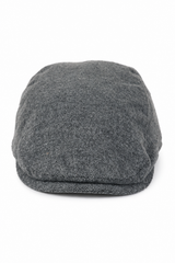 Herr Flatcap Hatt Baker Boy 8 Panel Grandad Tweed Fiskbensmönstrad Grå Vintage