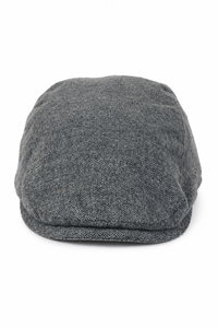 Herr Flatcap Hatt Baker Boy 8 Panel Grandad Tweed Fiskbensmönstrad Grå Vintage
