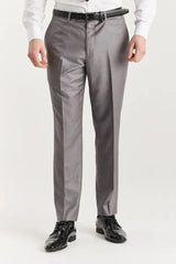 Edward - Grå herrkostym med 3 delar och sömmar i klassisk stil
