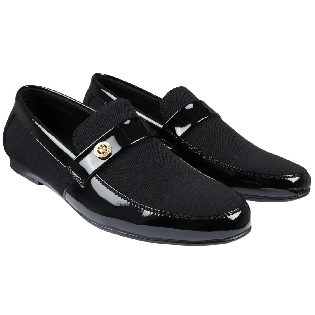 Herr Slip On Lätta Svarta Loaferskor
