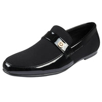 Herr Slip On Lätta Svarta Loaferskor