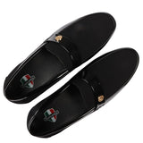 Herr Slip On Lätta Svarta Loaferskor