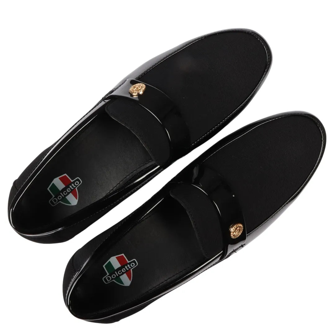 Herr Slip On Lätta Svarta Loaferskor