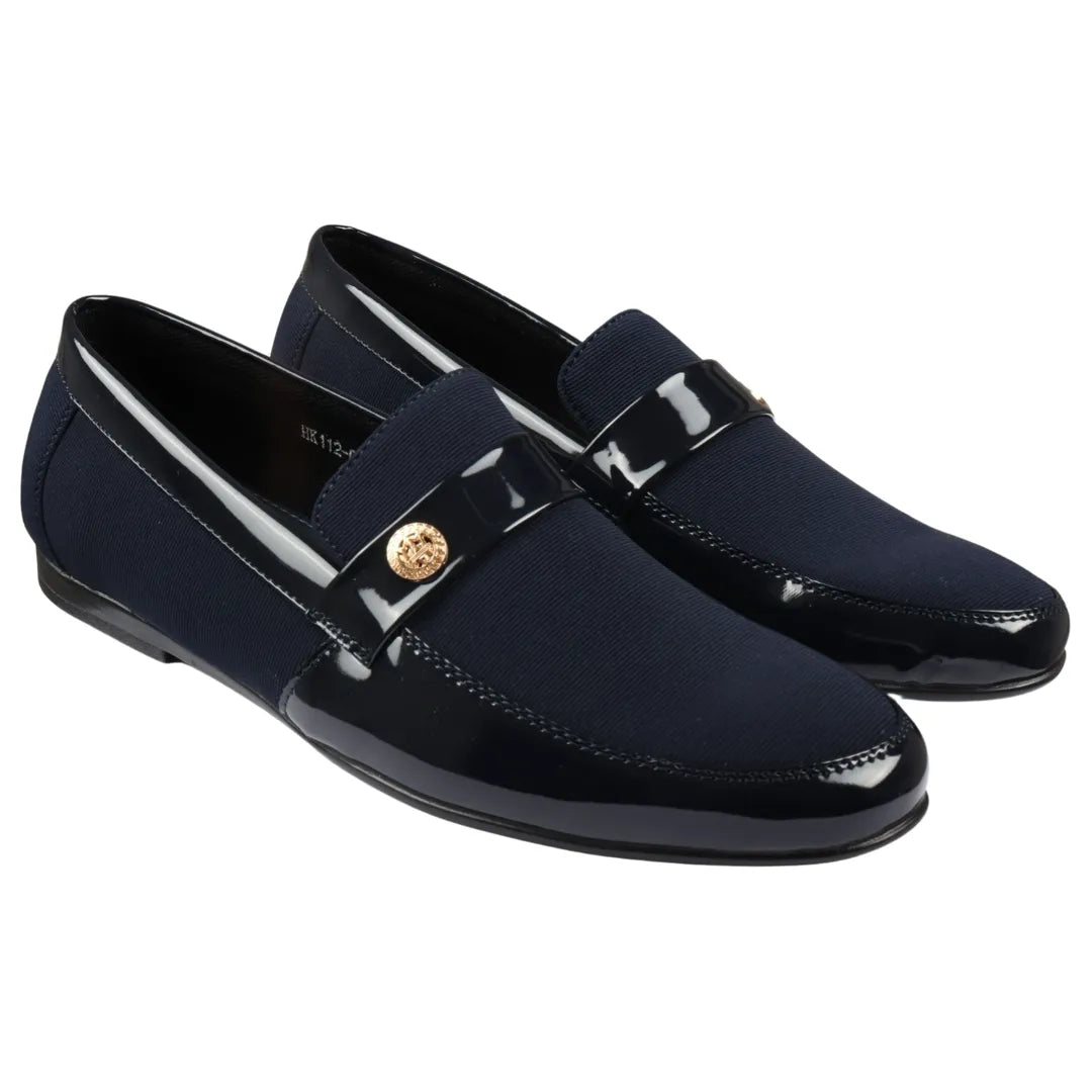Herr Slip On Lätta Marinblå Loaferskor