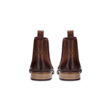 Herr Chelsea Dealer Boots i äkta läder, slip-on, smart casual, retro, vintage, blinders, klassisk