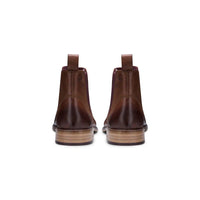 Herr Chelsea Dealer Boots i äkta läder, slip-on, smart casual, retro, vintage, blinders, klassisk