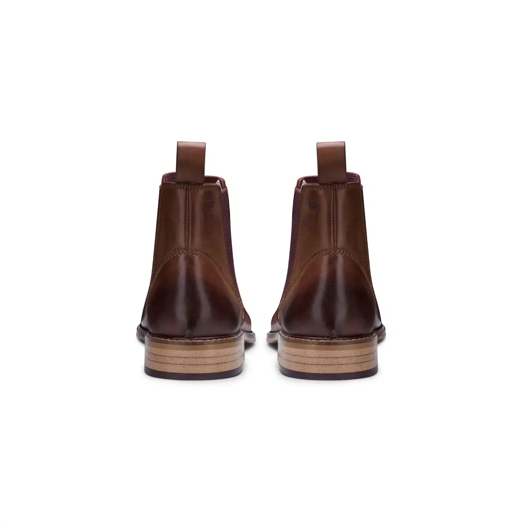 Herr Chelsea Dealer Boots i äkta läder, slip-on, smart casual, retro, vintage, blinders, klassisk
