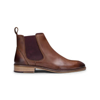 Herr Chelsea Dealer Boots i äkta läder, slip-on, smart casual, retro, vintage, blinders, klassisk