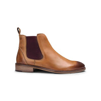 Herr Chelsea Dealer Boots i äkta läder, slip-on, smart casual, retro, vintage, blinders, klassisk