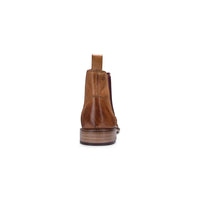 Herr Chelsea Dealer Boots i äkta läder, slip-on, smart casual, retro, vintage, blinders, klassisk