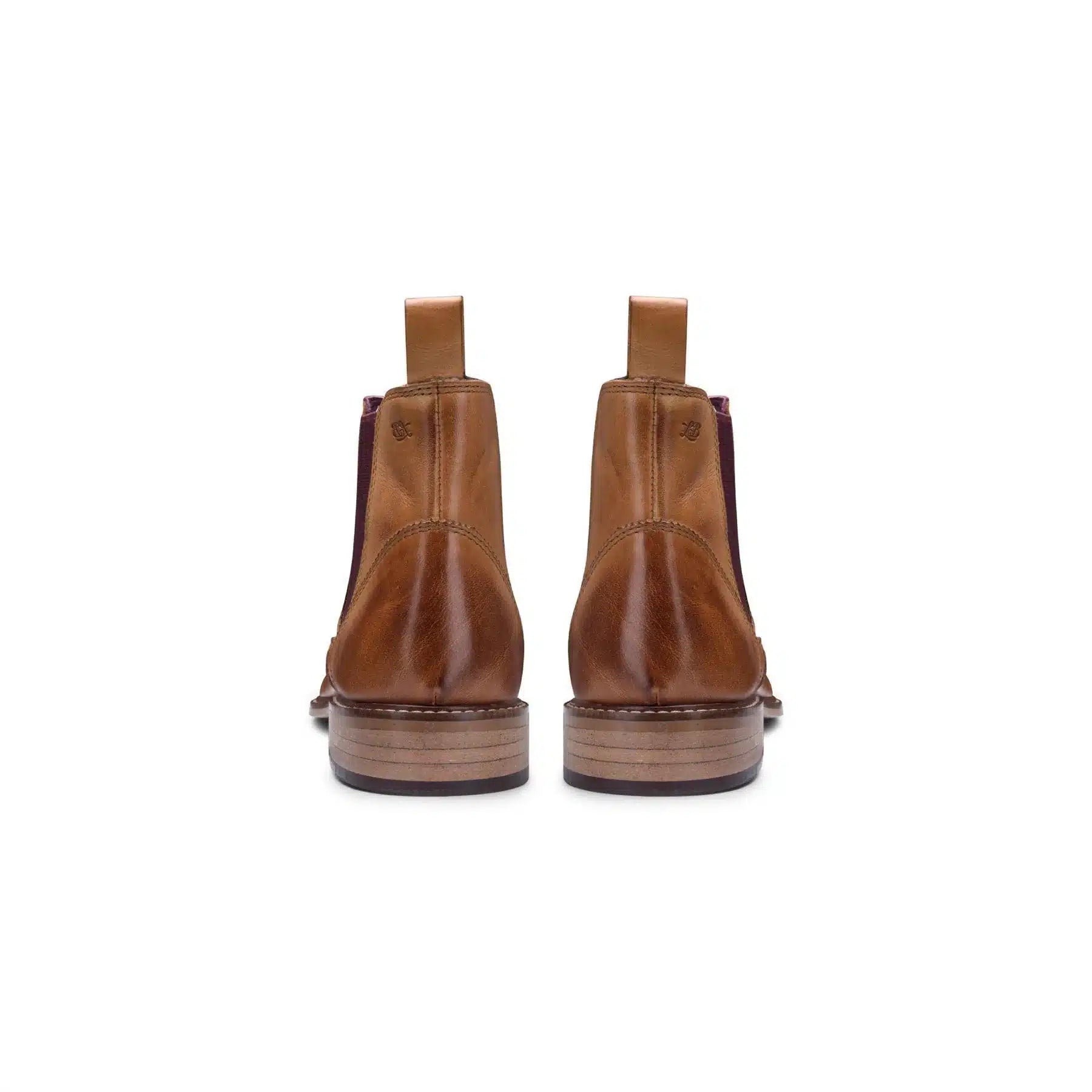 Herr Chelsea Dealer Boots i äkta läder, slip-on, smart casual, retro, vintage, blinders, klassisk