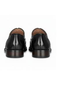 Harry - Herrskor i svart lackläder med brogues