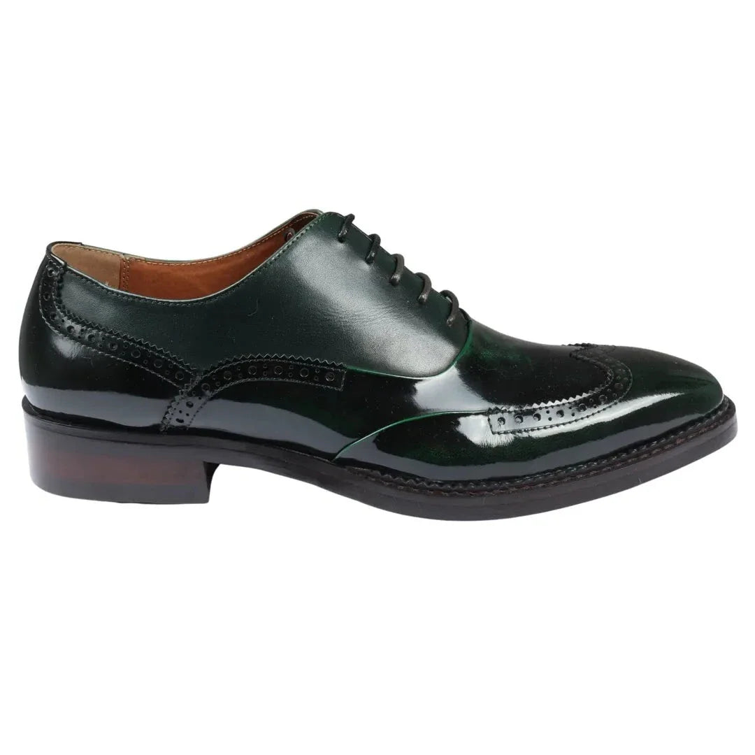 Harry - Herr Gröna Brogues i Lackläder