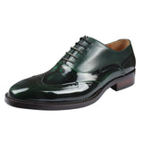 Harry - Herr Gröna Brogues i Lackläder
