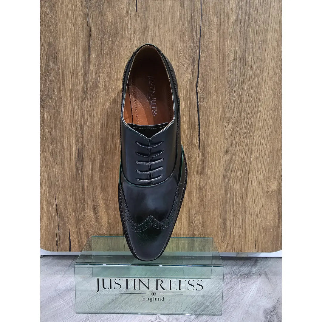 Harry - Herr Gröna Brogues i Lackläder