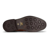 Herr Slip-On Äkta Läder Brogue Stövlar Bruna Bruna Klassiska Eleganta Formella London