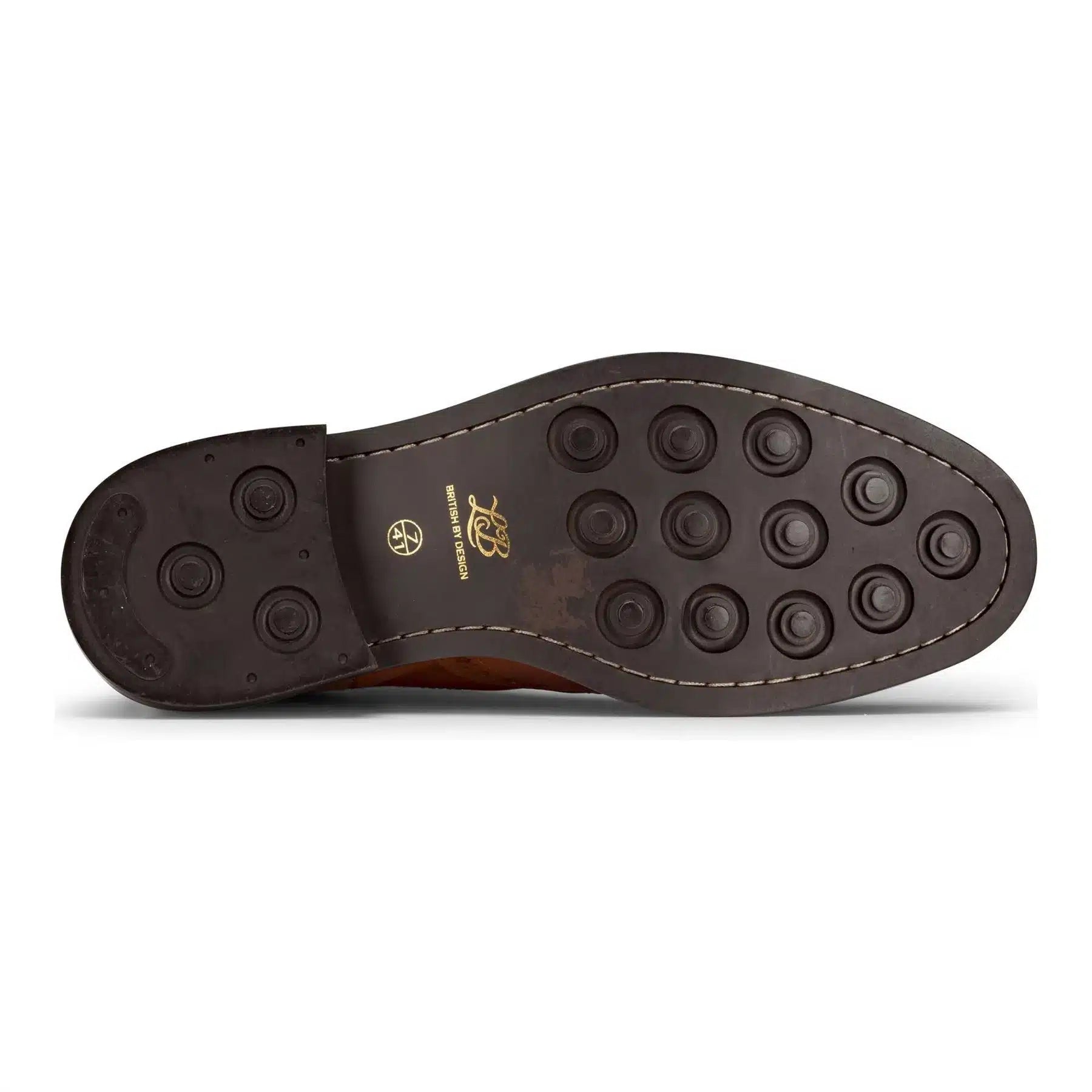 Herr Slip-On Äkta Läder Brogue Stövlar Bruna Bruna Klassiska Eleganta Formella London