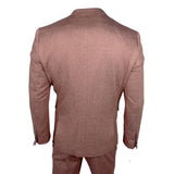 Nathan Herr Brun 3-Delad Slim Fit Kostym