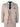Herrkostym i fiskbensmönstrad tweed med 3 delar, rosa, blush, retro vintage, kort, reg, lång