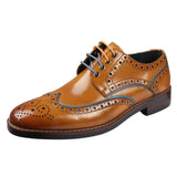 Simon - Herr Bruna Brogue Läderskor