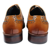Simon - Herr Bruna Brogue Läderskor