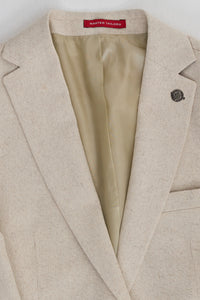 TP-21 Herr Beige 3-delad Sommarkostym i Linne