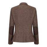 TPW50 - Brun 3-delad rutig kostym med Prince of Wales-mönster för damer