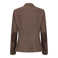 TPW50 - Brun 3-delad rutig kostym med Prince of Wales-mönster för damer