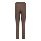 TPW50 - Brun 3-delad rutig kostym med Prince of Wales-mönster för damer